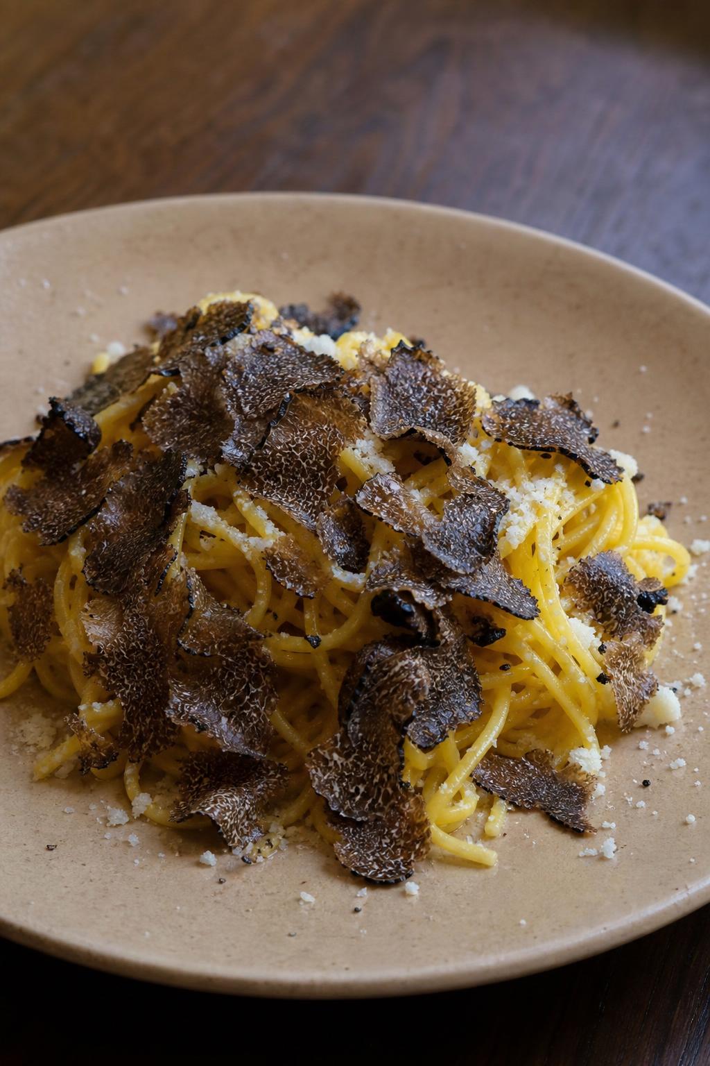 Krämig tryffelpasta